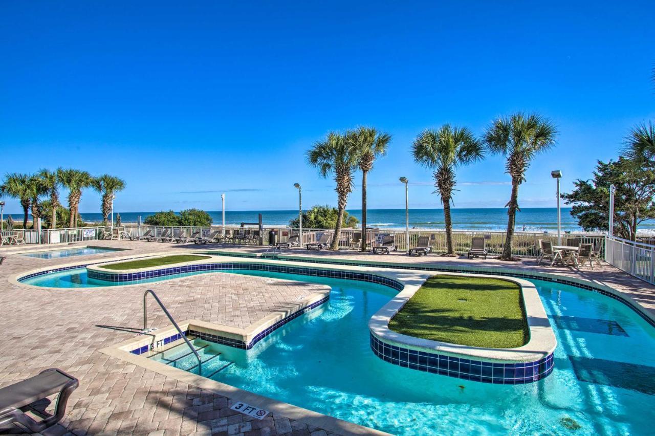 Oceanfront Condo With Huge Balcony Walk To Skywheel Myrtle Beach Luaran gambar