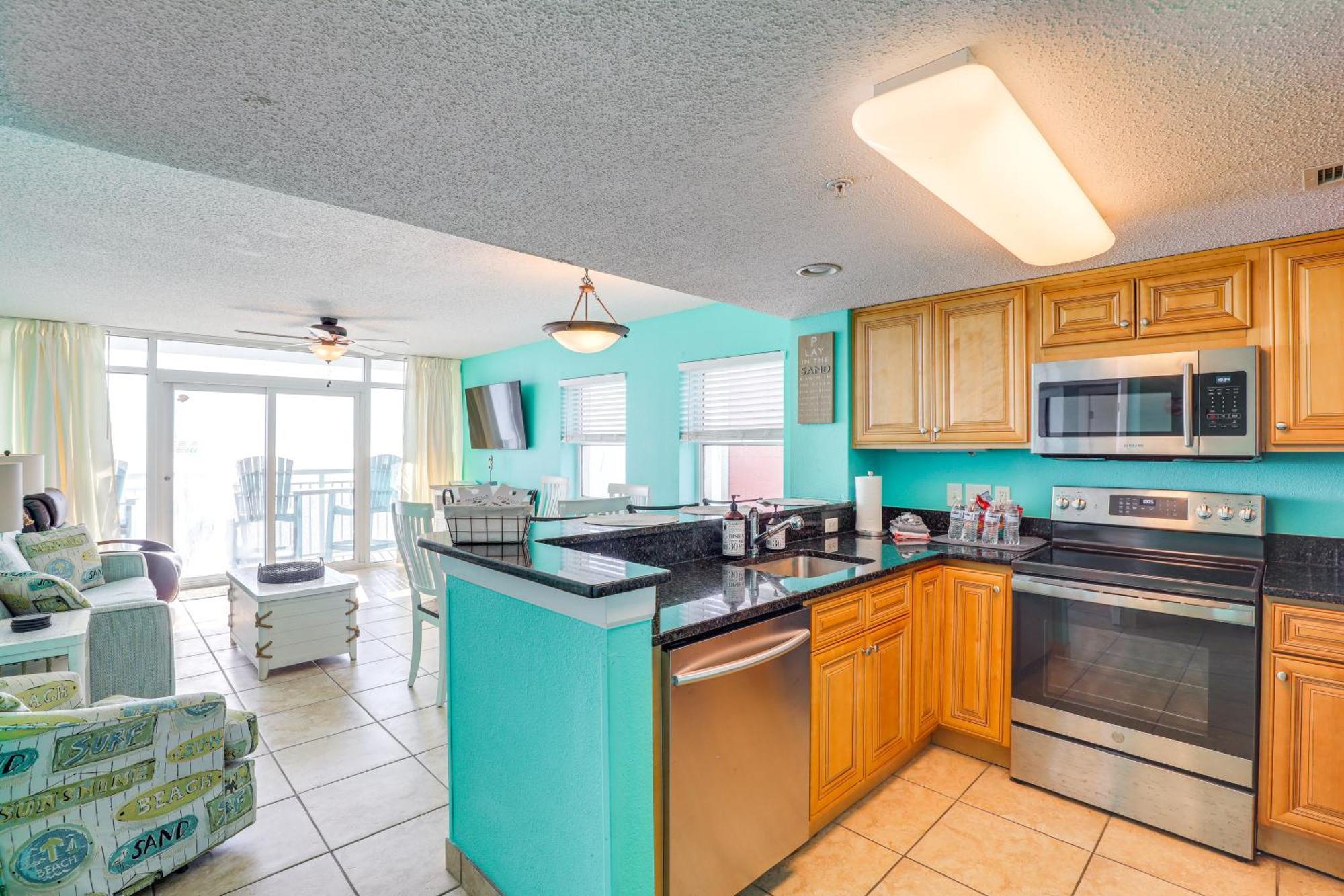 Oceanfront Condo With Huge Balcony Walk To Skywheel Myrtle Beach Luaran gambar